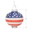 Beistle 8" Pre-Lit Patriotic Light-Up Paper Lanterns, 3ct.